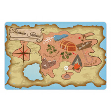 Treasure Map Adventure Pet Mat