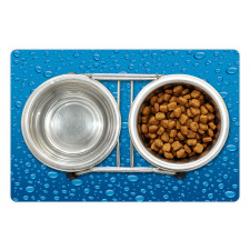 Water Drops Aquatic Rain Pet Mat