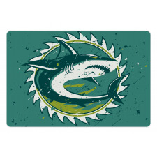 Shark Hunter Marine Art Pet Mat