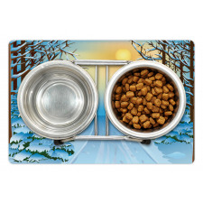 Cartoon Landscape Pet Mat