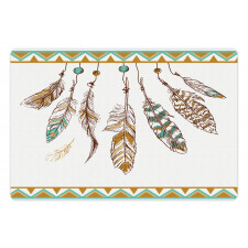 Boho Style Feather Old Pet Mat