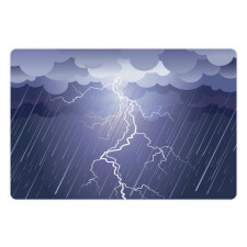 Thunderstorm Dark Clouds Pet Mat