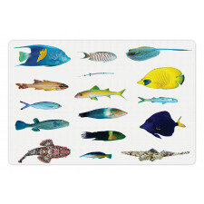 Marine Life Creatures Pet Mat