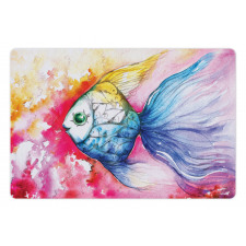 Watercolor Abstract Art Pet Mat