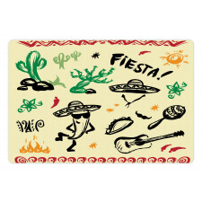 Taco Fiesta Guitar Pet Mat