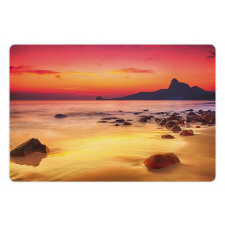 Mystic Sunrise over Sea Pet Mat