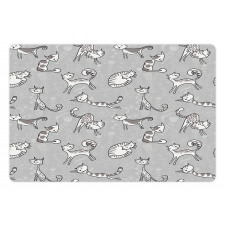 Cat Kitten Cartoon Pet Mat