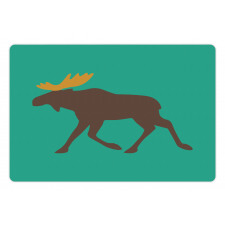 Deer Family and Antlers Pet Mat