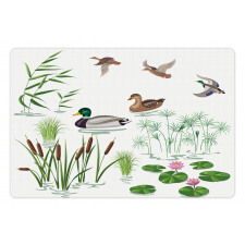 Lake Animals Plants Pet Mat