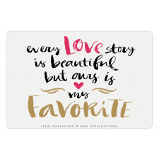 Romantic Words Pet Mat