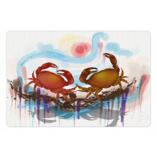 2 Crabs Dancing Sea Pet Mat