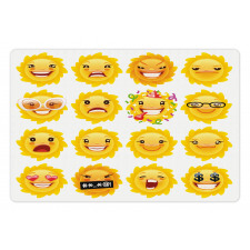 Smile Surprise Angry Mood Pet Mat