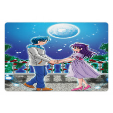 Romantic Manga Couple Pet Mat