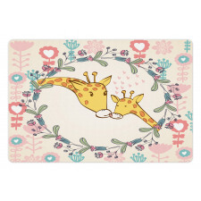 Cartoon Mom and Kid Pet Mat