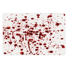 Splashes of Blood Scary Pet Mat