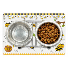 Bees Daisies Chamomile Pet Mat