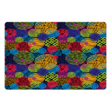 Geometric Sketchy Forms Pet Mat