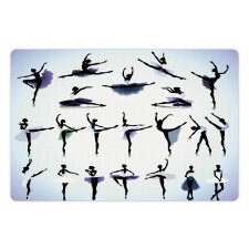 Female Ballet Dancers Pet Mat