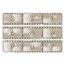 Numbers on a Film Strip Pet Mat