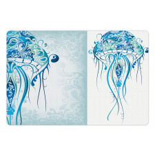 Ocean Jellyfish Paisley Pet Mat