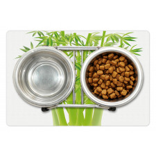 Bamboo Stems with Leaves Pet Mat