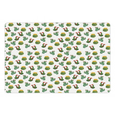 Cactus and Suculent Print Pet Mat