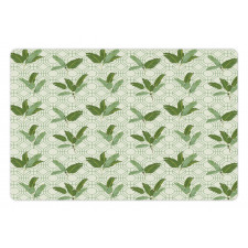 Palm Leaves Geometric Pet Mat