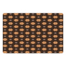 Summer Time Orange Flower Pet Mat