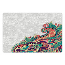 Floral Tribal Paisley Pet Mat