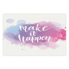 Positive Words Paint Pet Mat