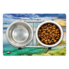 Abandoned Island Ocean Pet Mat