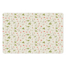 Paris French Flowers Pet Mat