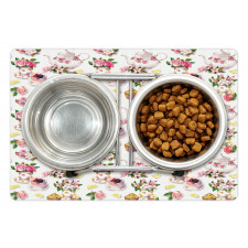 Colorful Retro Teapots Pet Mat