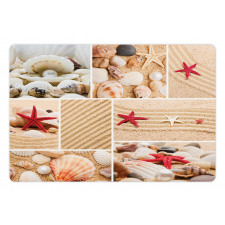 Seashells Starfishes Pet Mat