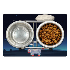 Astronaut with a Moon Pet Mat