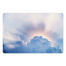 Sunbeam and Fluffy Clouds Pet Mat