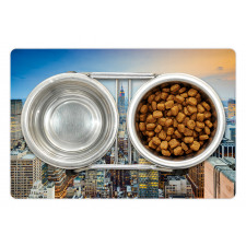 Aerial View New York City Pet Mat