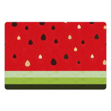 Watermelon Macro Fruit Pet Mat