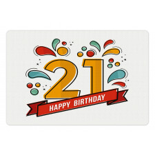 Digital 21 Birthday Pet Mat