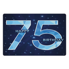 Birthday Theme Stars Pet Mat