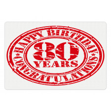 Happy Birthday Stamp Pet Mat