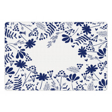 Botanic Flowers Leaves Pet Mat