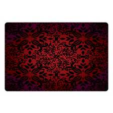 Orient Flowers Leaves Pet Mat