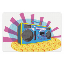 Boom Box Pop Art Dance Pet Mat