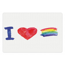 I Heart Pride Artwork Pet Mat