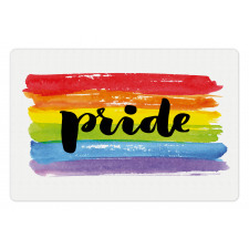 Watercolor Artwork LGBT Pet Mat