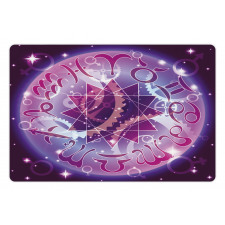 Zodiac Circle Space Pet Mat