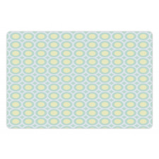 Retro Circles Inner Dots Pet Mat