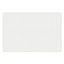 Vintage Green Polka Dots Pet Mat