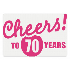 Cheers to 70 Years Pet Mat